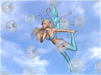 Download Tiny Fairy Bubbles wallpaper